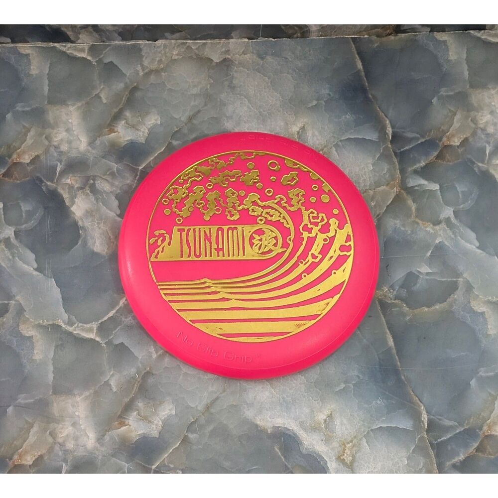 Vintage Hot Pink Frisbee - No Slip Grip - Imperial Tsunami 1995